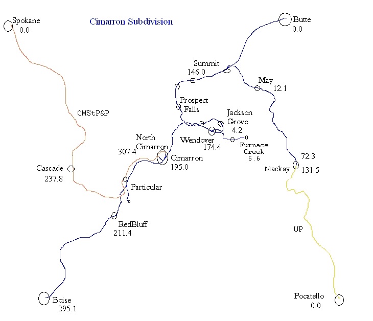 Cimarron Subdivision Map