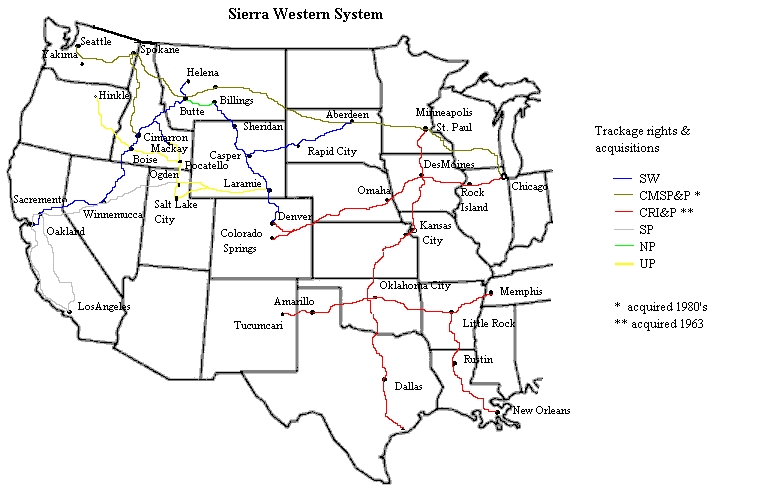Sierra Western Map